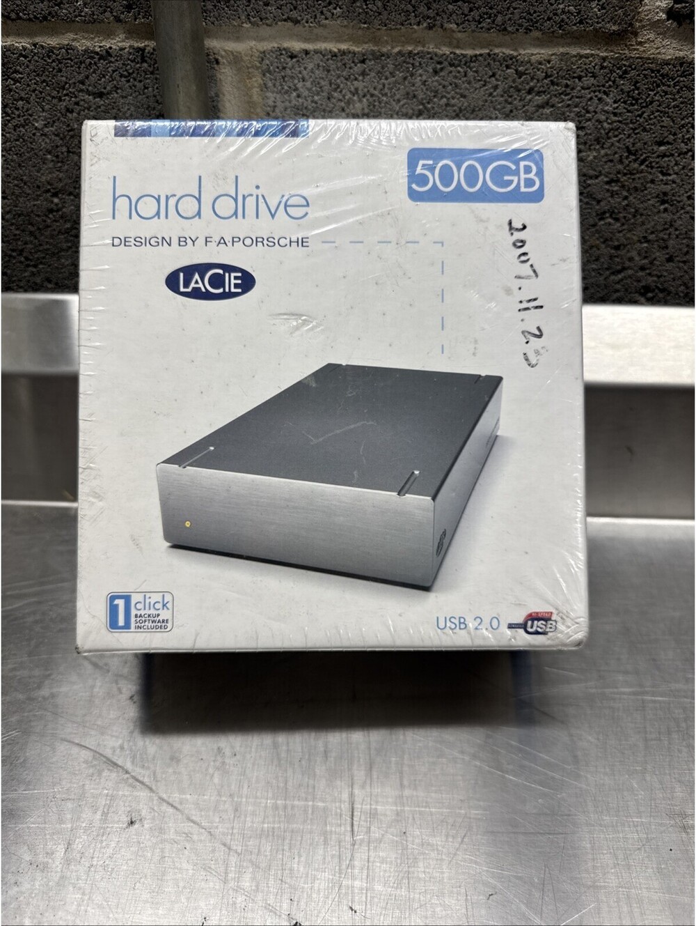 LACIE Hard Drive 500GB designed by F.A.PORSCHE USB 2.0